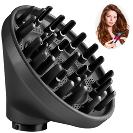 Upgraded Diffuser for Dyson Airwrap Styler, Portable Hair Dryer Diffuser Attachment for Dyson Airwrap HS05 HS03 HS01, Converting for Dyson Airwrap Styler To Hair Dryer