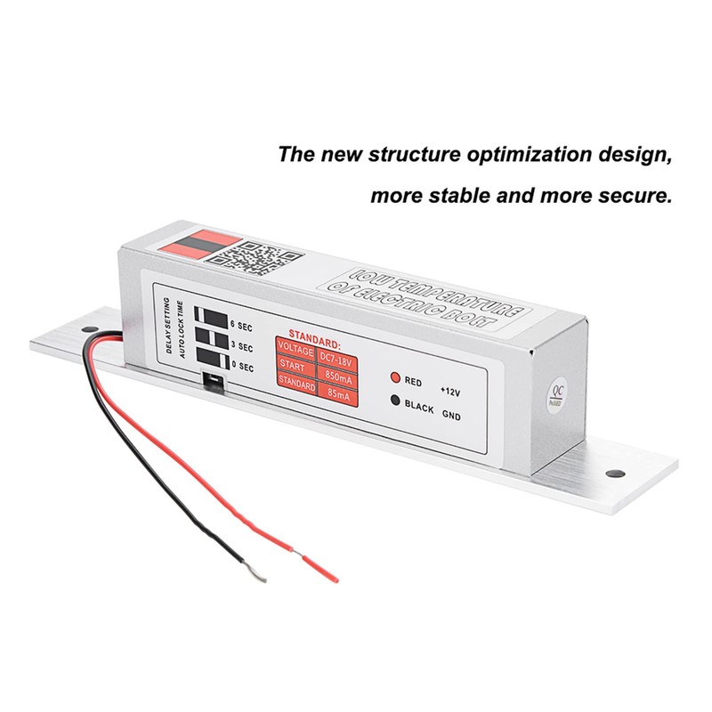 Electric Bolt Lock Deadbolt Drop Bolt NC Mode Door Lock