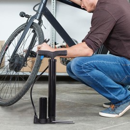 Portable Air Pump | Manual Bike Tire Inflator,Lightweight Cycling Accessories for Electric Vehicles Road Mountain Cycle Maintenance Camping Trips