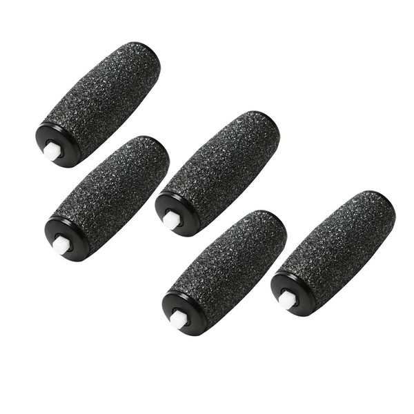 Lurrose 5pcs Extra Coarse Roller Head Replacement, Electronic Foot File with Diamond Crystals Perdicure Accessories