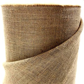 Roban Fashion Jute Fabric Continuous 50 cm Wide Natural Fabric Sold by the Metre Hessian for Home and Garden, 50 cm Wide, 40 m Length