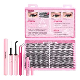Kit 418 Extensión De Pestañas Mink 1x1 (0.07d 8-16mm Mixto) Negro 30d 1.8 Cm 0.07 Mm