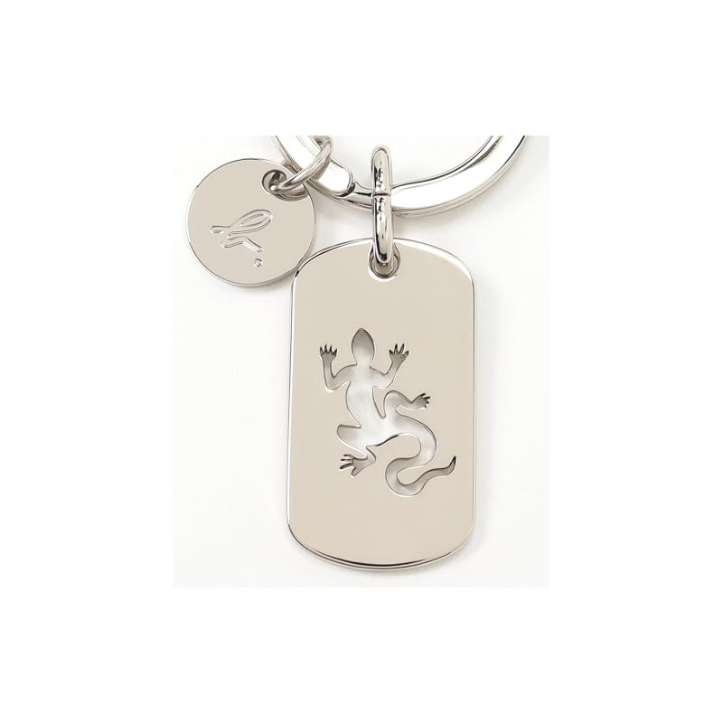 agnes b KH03-01 Men's Key Chain, Silver