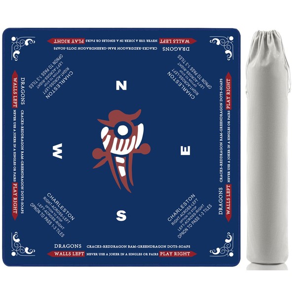WZMYO Mahjong Mat, 31.5x31.5 Inch 3mm Thickened American Mahjong Mat