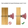 Auped 12 Vintage Style Furniture Knobs 34 mm for Kitchen