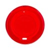 VEPATIM 200 Red Dome Lids for Paper Cups Coffee to