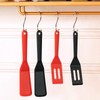 【2 Pack】Plastic Spatula for Nonstick Cookware, Thin Spatulas Silicone Heat