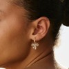 Dainty Bow Hoop Earrings for Women Small Bow Earrings Dangle