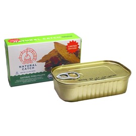 Natural Catch Tuna Sweet Bean Filets, Hand Cut, Pole & Line Caught, 130 Calories Gluten-Free, Paleo, Keto Friendly, Premium Yellowfin Tuna in Extra Virgin Olive Oil (4.4 oz per can- Pack of 12) (Sweet Bean)