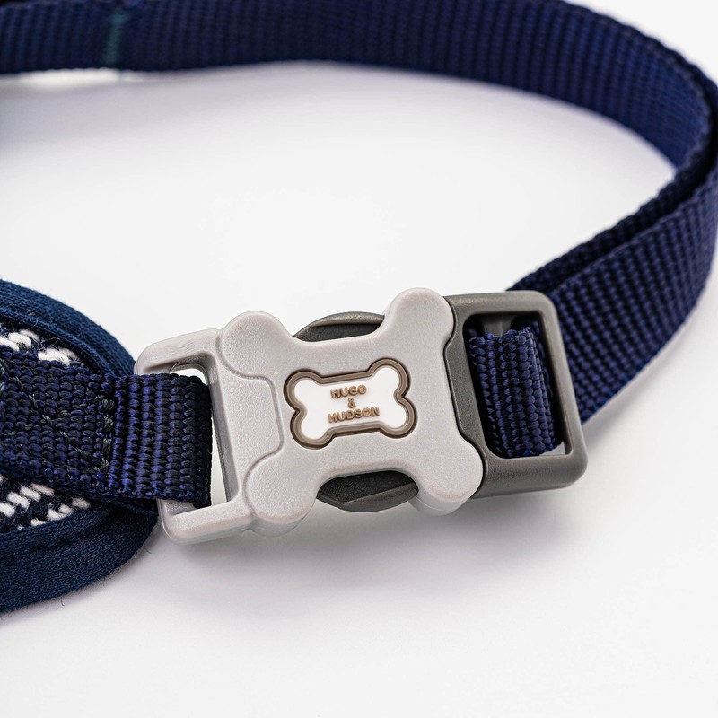 HUGO & HUDSON Tweed Dog Harness No Pull Adjustable Rear