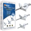 weideer 100Pcs Toggle Bolts 1/8" 3/16" 1/4" Heavy Duty Drywall
