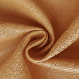 ONEART | Light Brown Faux Leather Fabric by Separated Yard, Marine Vinyl Fabric for Crafts, Soft Grain Upholstery Fabric, 36"x54"