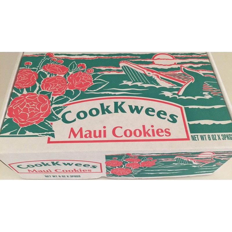 The Original Maui CookKwees Hawaii Cookies 3 Pack- 6 oz.