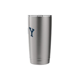 Cady Wisconsin WI College University Style Blue Stainless Steel Insulated Tumbler