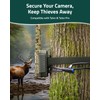 CAMOVUE Trail Camera Cable Lock, 1.5m/3ft Anti-Theft Steel Cable, Cut-Resistant