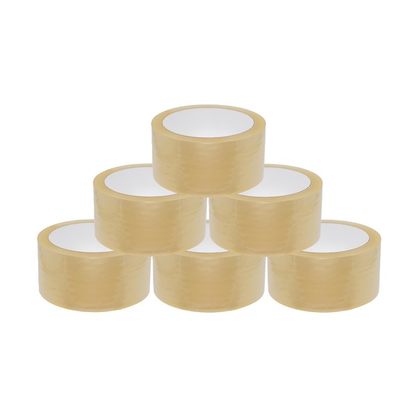 BIGtec Parcel Tape 6 Rolls Packaging Tape Standard 66 m
