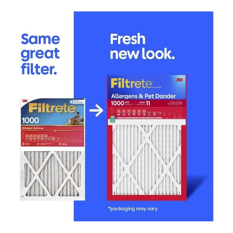 Filtrete 14x24x1 AC Furnace Air Filter, MERV 11, MPR 1000,