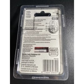 Master Lock Anti-Shim 3-Digit Combination Lock #1500D Black 3/4’ Security NEW