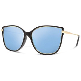 Abaco Ella Polarized Sunglasses - Gloss Black/Caribbean Blue