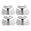 sourcing map Pack of 4 Metal Box Edge Protection Edge