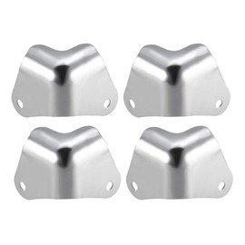 sourcing map Pack of 4 Metal Box Edge Protection Edge Cover Corner Protection 28 x 28 x 24 mm