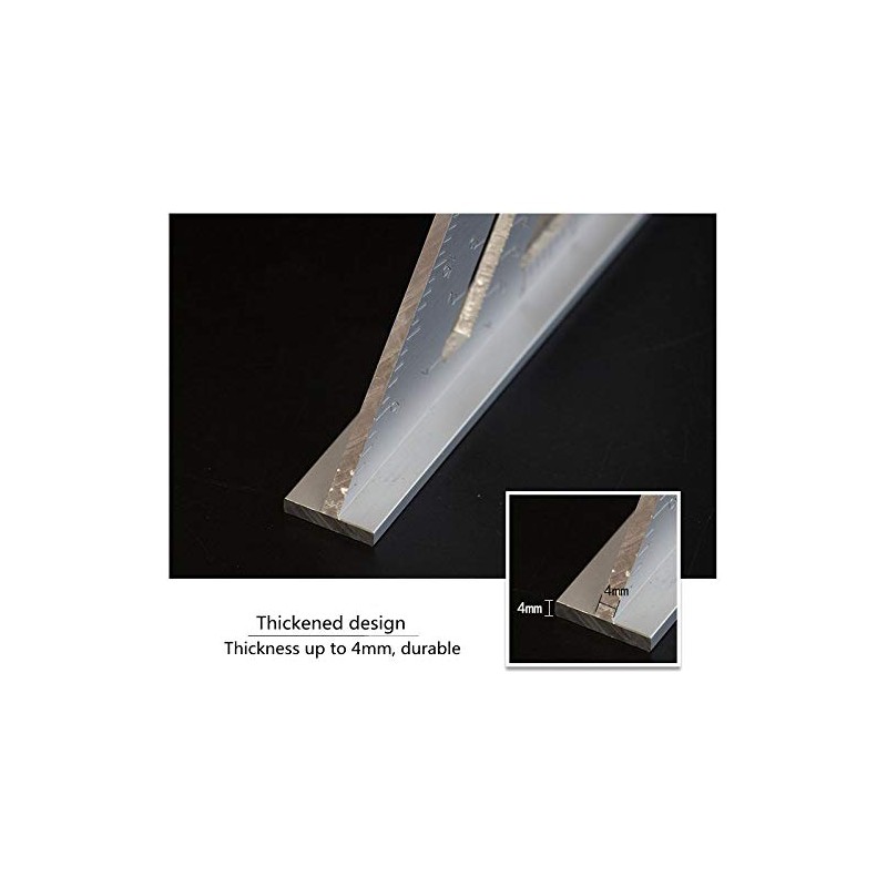 TX Triangle Ruler Carpenters Measuring Tool Triangle Protractor Aluminium Square