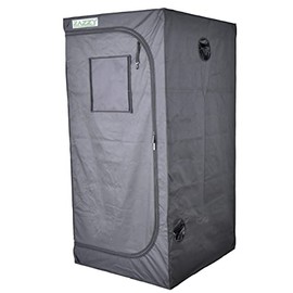 Zazzy Grow Tent 3x3 FT, 36"x36"x72" Plant Tent Growing Tent High Reflective Mylar with Observation Window and Removable Floor Tray for Hydroponics Indoor Plant Growing