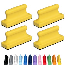 Glassboard Studio Mega Magnets - Neodymium - Heavy Duty, Colorful, Ergonomic, Ideal for Crafting, Quilting, and as Magnetic Knife Holders (4, Sunshine Yellow Pawn)