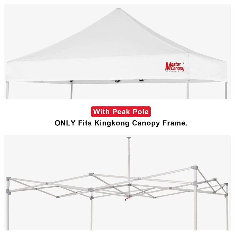 MASTERCANOPY Replacement Pop Up Canopy Top (10x10, Gray)
