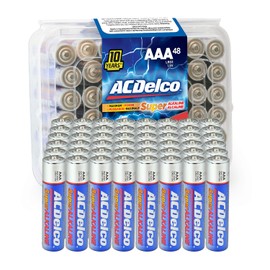 ACDelco 48-Count AAA Batteries, Maximum Power Super Alkaline Battery