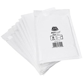 Jiffy Airkraft Postal Bags Bubble-lined Peel and Seal No.1 White 170x245mm Ref JL-AMP-1-10 [Pack of 10]