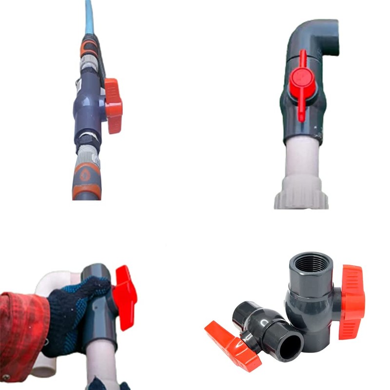PVC Ball Valve Water Supply Valve U Compact Female Threaded