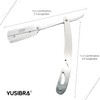 Yusibra Porta Navaja de Barbero, Acero Inoxidable, Afeitar,Calidad Profesional Acero