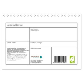 Landkreis Kitzingen (Tischkalender 2026 DIN A5 quer), CALVENDO Monatskalender: Die ganze Vielfalt des Landkreis Kitzingen von Marktbreit bis Volkach. (CALVENDO Orte)