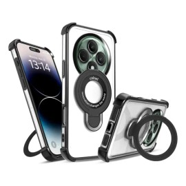 Funda Para Oppo Reno 12f Anti-caída Con Soporte De Anillo Y Protección De Cámara