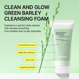 Veganifect [Veganifect]Clean And Glow Green Barley LHA Deep Cleansing Foam 165ml