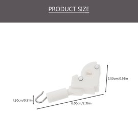 Angoily Blind Tilt Mechanism Replacement, 6pcs Wand Tilt Control Blind Parts, Universal Wand Tilter for Horizontal Window Blinds Drapery Hardware Horizontal Blinds Tilt