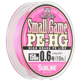 SUNLINE PE Line Saltimate Small Game HG 492.2 ft (150 m), No. 0.6, 10 lb, Sakura Pink