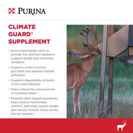 Purina | AntlerMax Deer Feed WaterShield Climate Guard 20 | 50 pound (50 LB) Bag