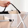 Nicesail Laundry Basket 2 Section Hamper Washing Storage Basket Bag,