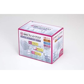 BMC Fit Masks Disposable Surgical Masks for Women & Juniors Sizes, 60 Count