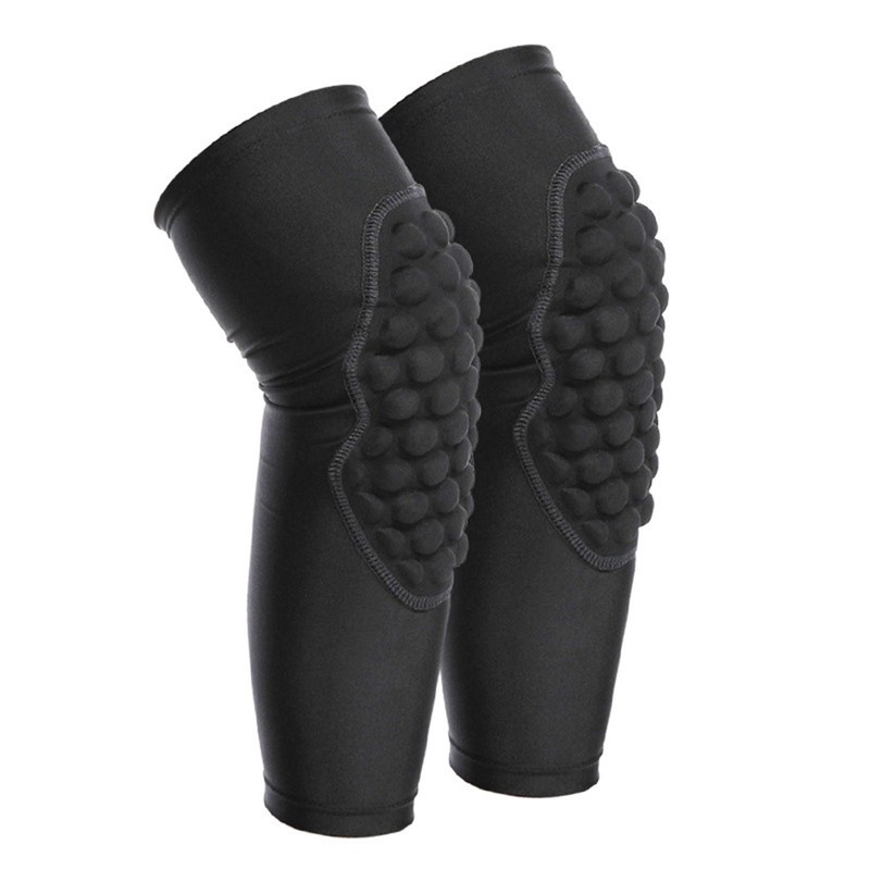2 Pcs Kids Knee Pads Black Soft Breathable Lightweight Impact
