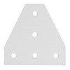 5Pcs Tie Plate 5 Holes Aluminum Robust Reinforced Connecting Mending
