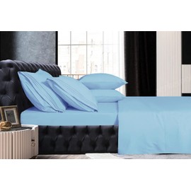 Mocassi Hotel Luxury 1800 Thread Count Bedding Pillowcases Standard Size Set of 2 - Pillow Covers - Pillow Protector - Cooling Pillowcases (Set of 2 Standard/Queen Size, Aqua Blue)