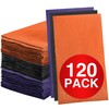 Dinner Napkins Disposable Guest Towels, Purple Black Orange Beverage Napkins
