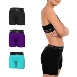 Woxer Womens Boxers - Baller 5" High Waisted Boy Shorts Underwear for Women - Boxers for Women, Womens Boxer Briefs