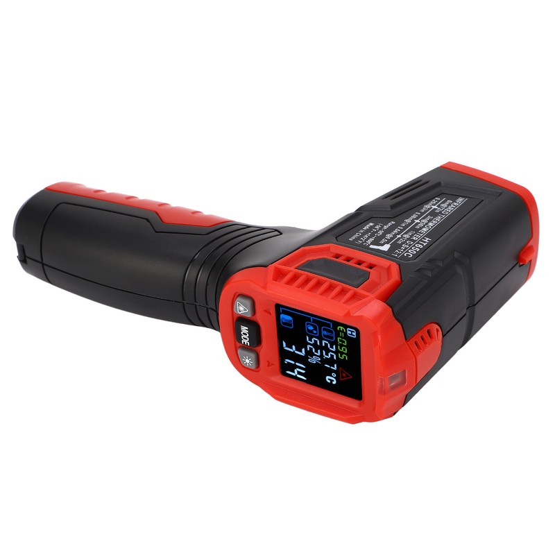 Infrared Thermometer Sound Light Alarm Color LCD Screen Non Contact