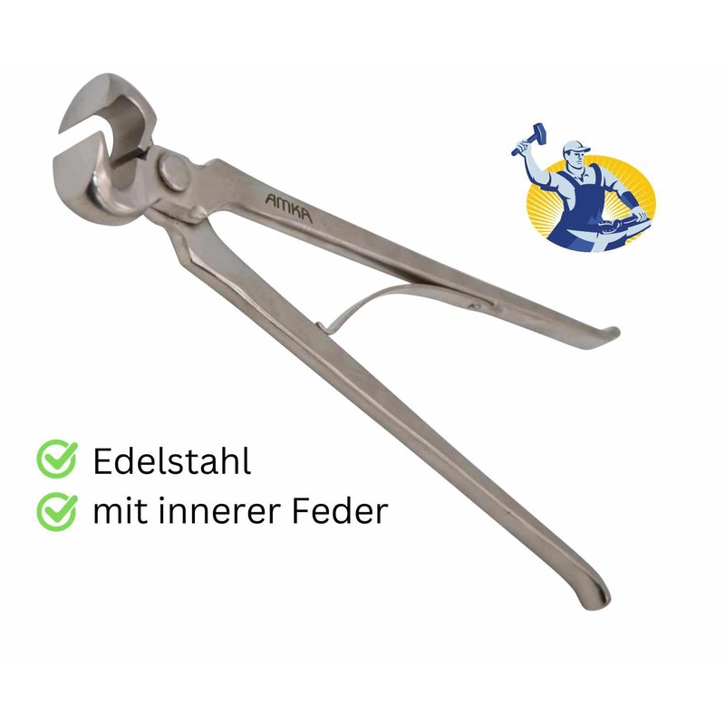 AMKA Hoof Cutting Pliers with Spring 12 14 or 15