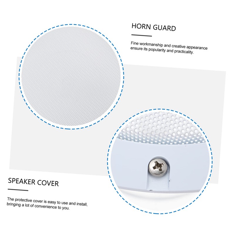 LABRIMP 2Pcs Durable Speaker Covers Protective Mesh Grille for Car