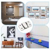 PATIKIL Flush Mount Bracket 53x30mm, 6 Pairs Interlocking Hanging Buckle